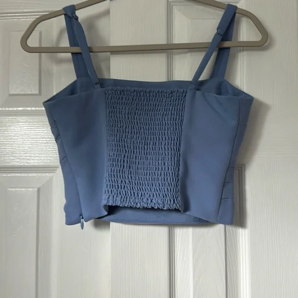 Abercrombie & Fitch Blue Crop Top - Picture 3 of 3
